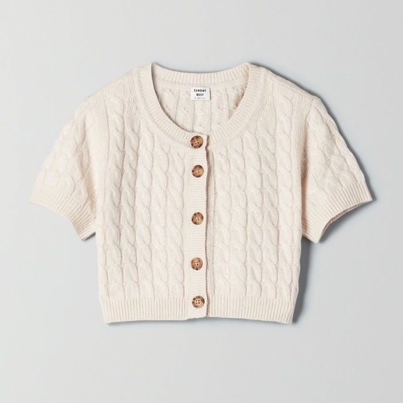 Effie Cardigan Cropped Aritzia | Poshmark